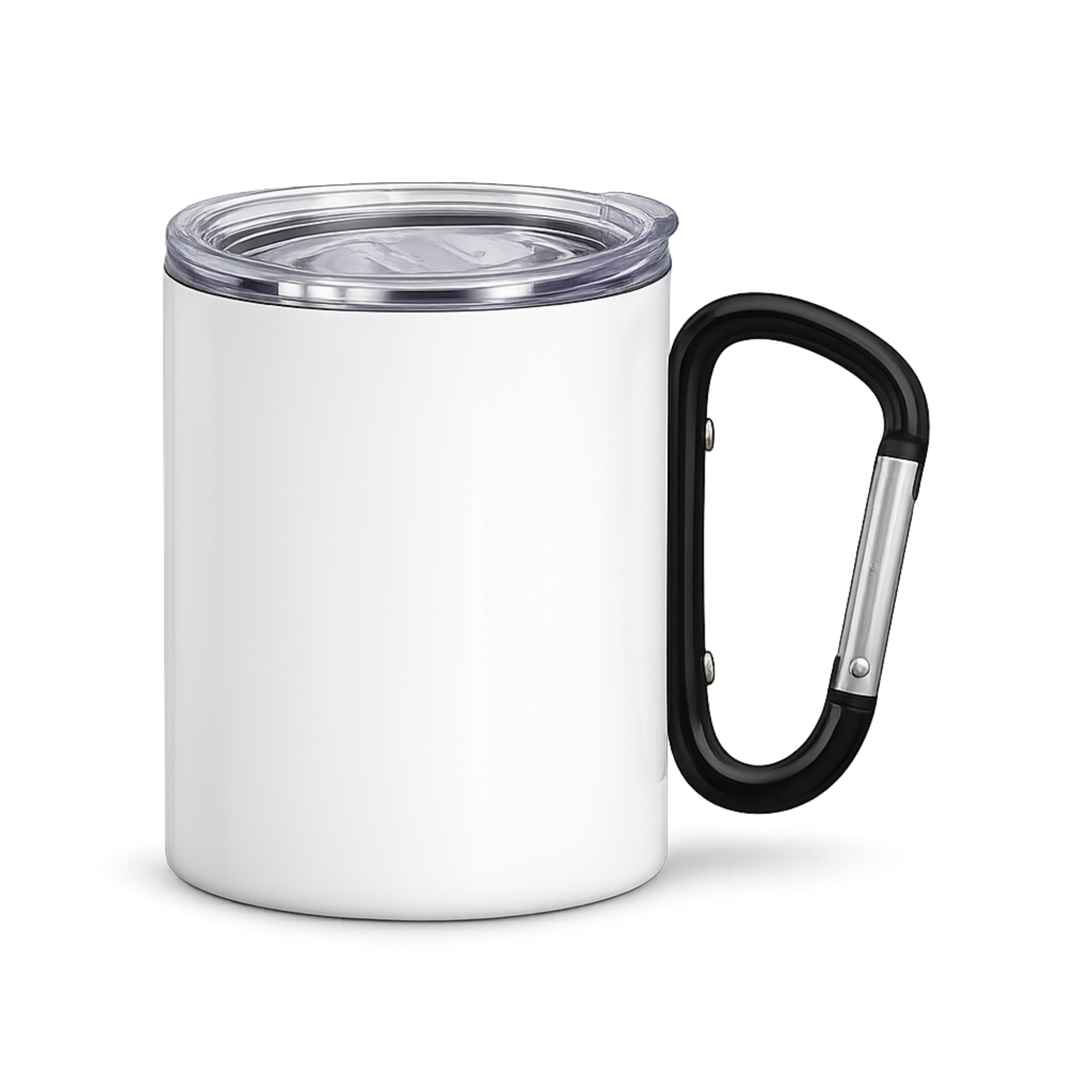 Personalised Vehicle Mug with Carabiner Handle & Lid