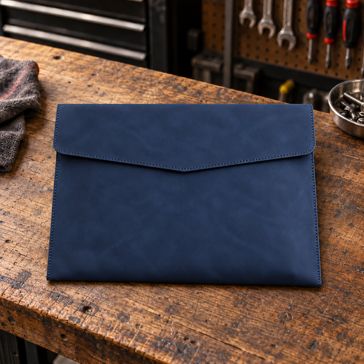 Custom Vehicle Suede Document Folder