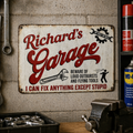 Custom Metal Garage Sign