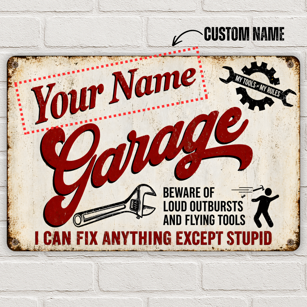 Custom Metal Garage Sign