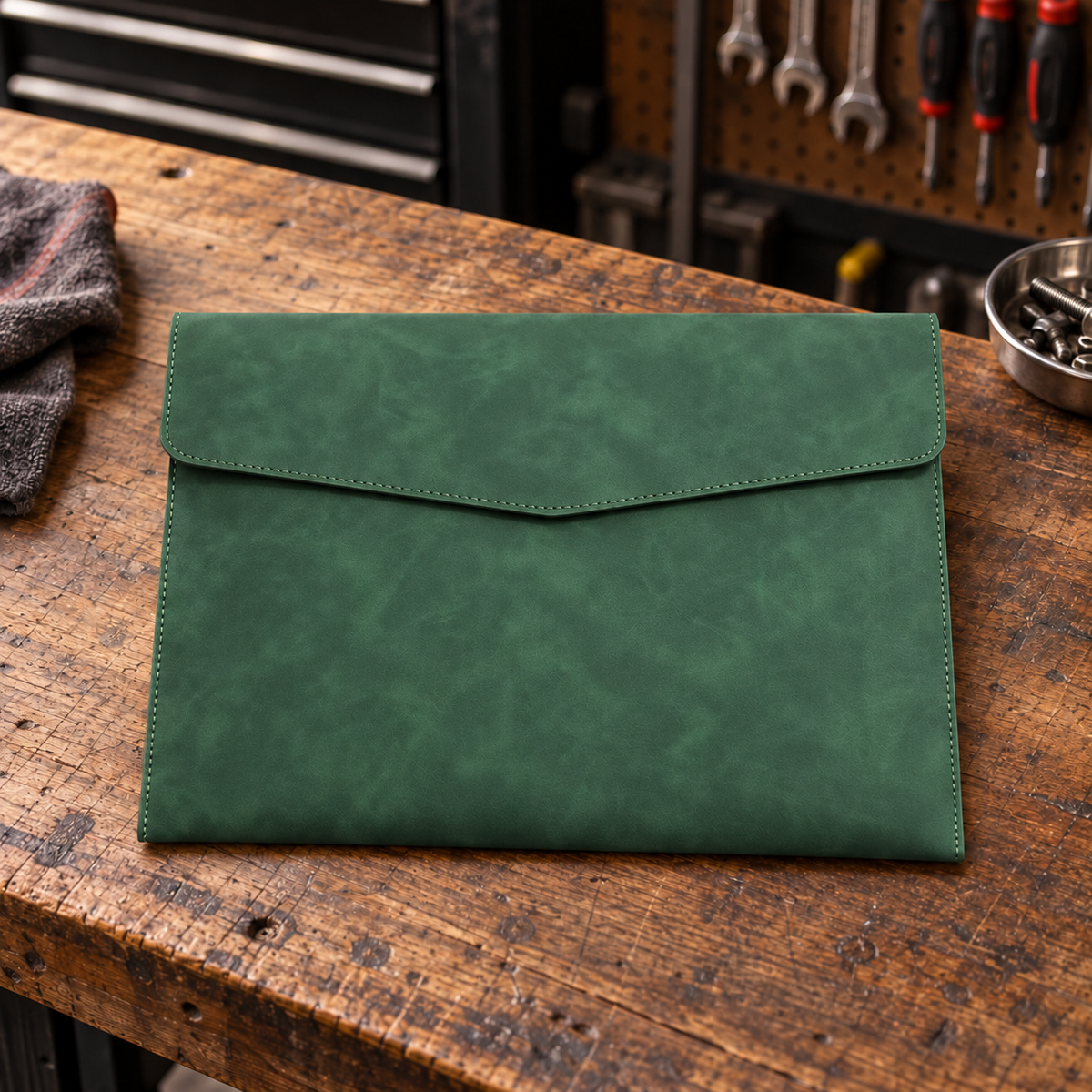 Custom Vehicle Suede Document Folder