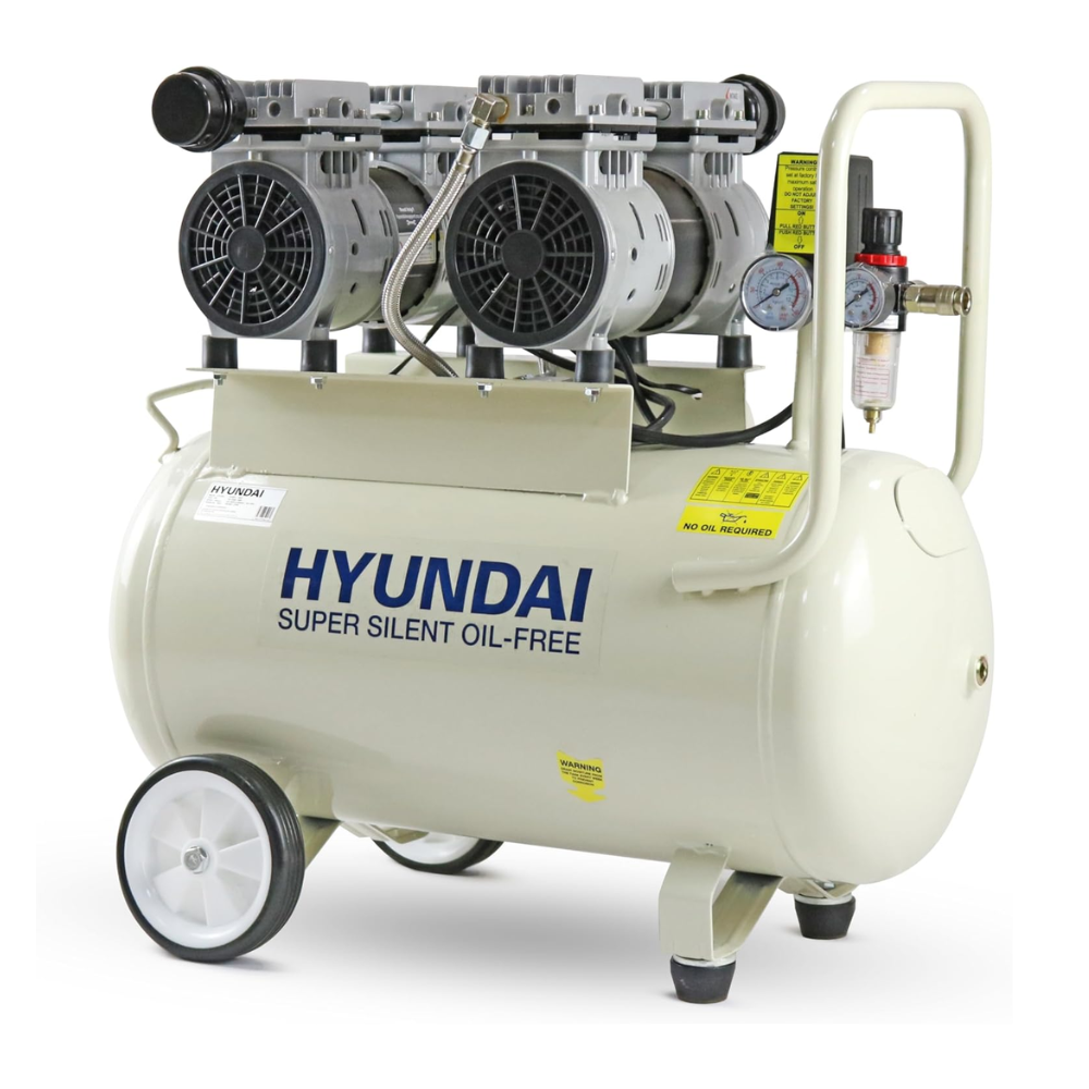 Hyundai | 50L "Super Silent" Oil-Free 2HP Electric Air Compressor (HY27550X)