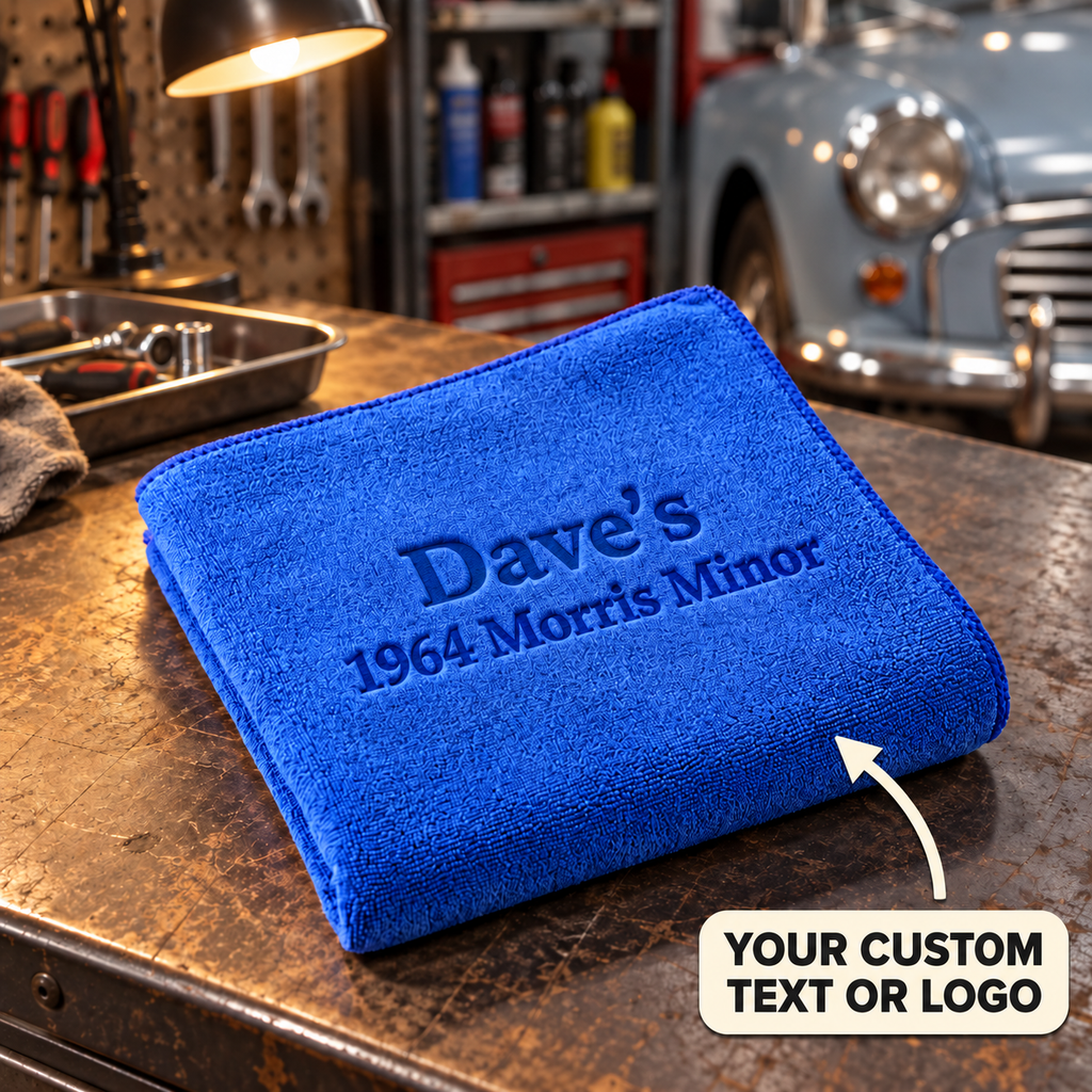 Custom Embossed Microfibre Cloths – Pack of 10