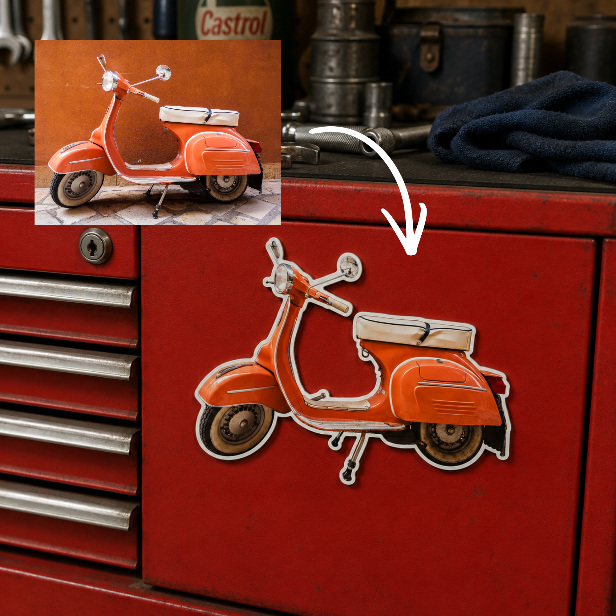Custom Vehicle Photo Magnet