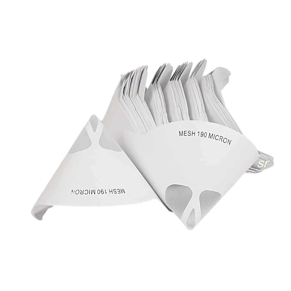 Premium 190-Micron Disposable Paper Paint Strainers