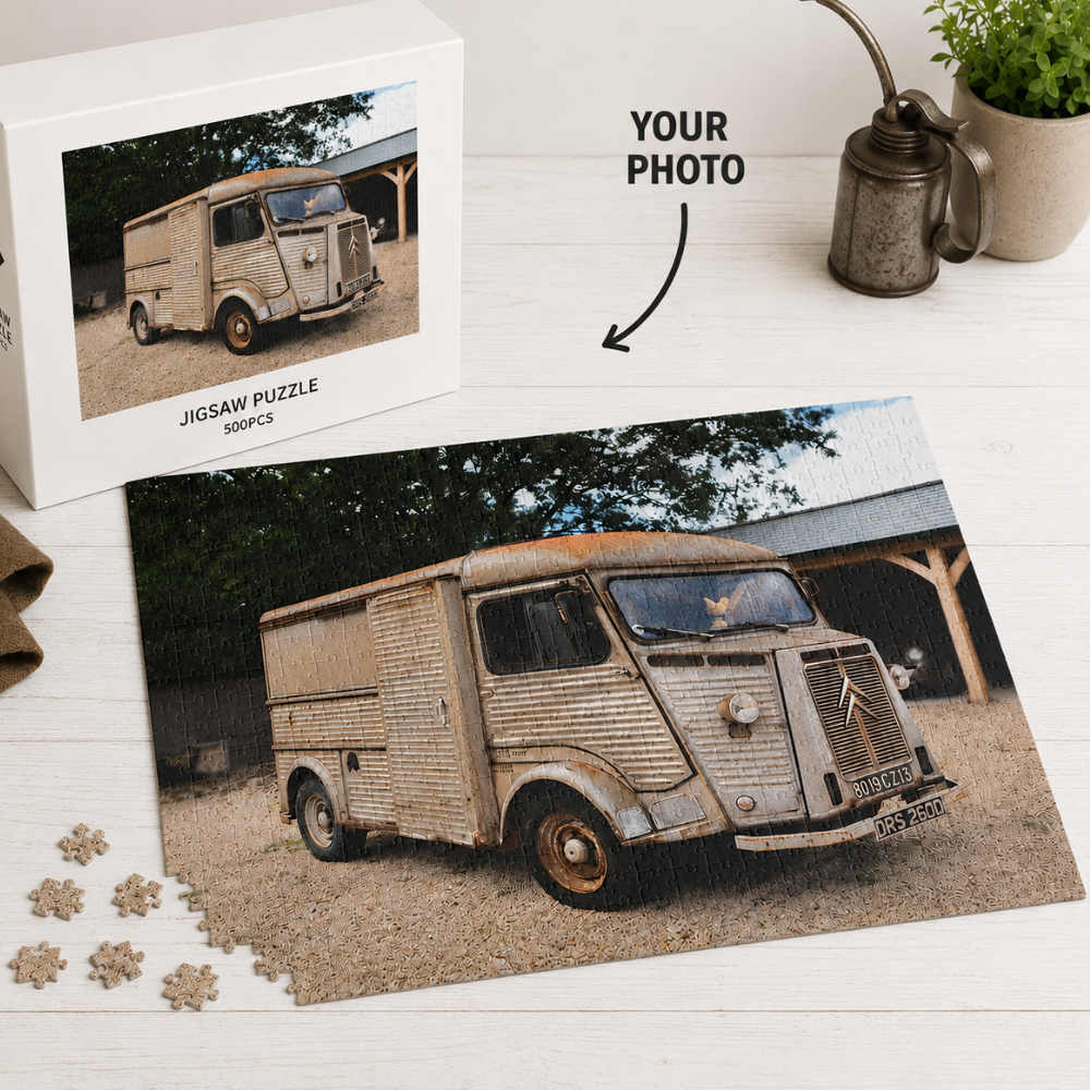 Custom Vehicle Photo Wooden Jigsaw Puzzle