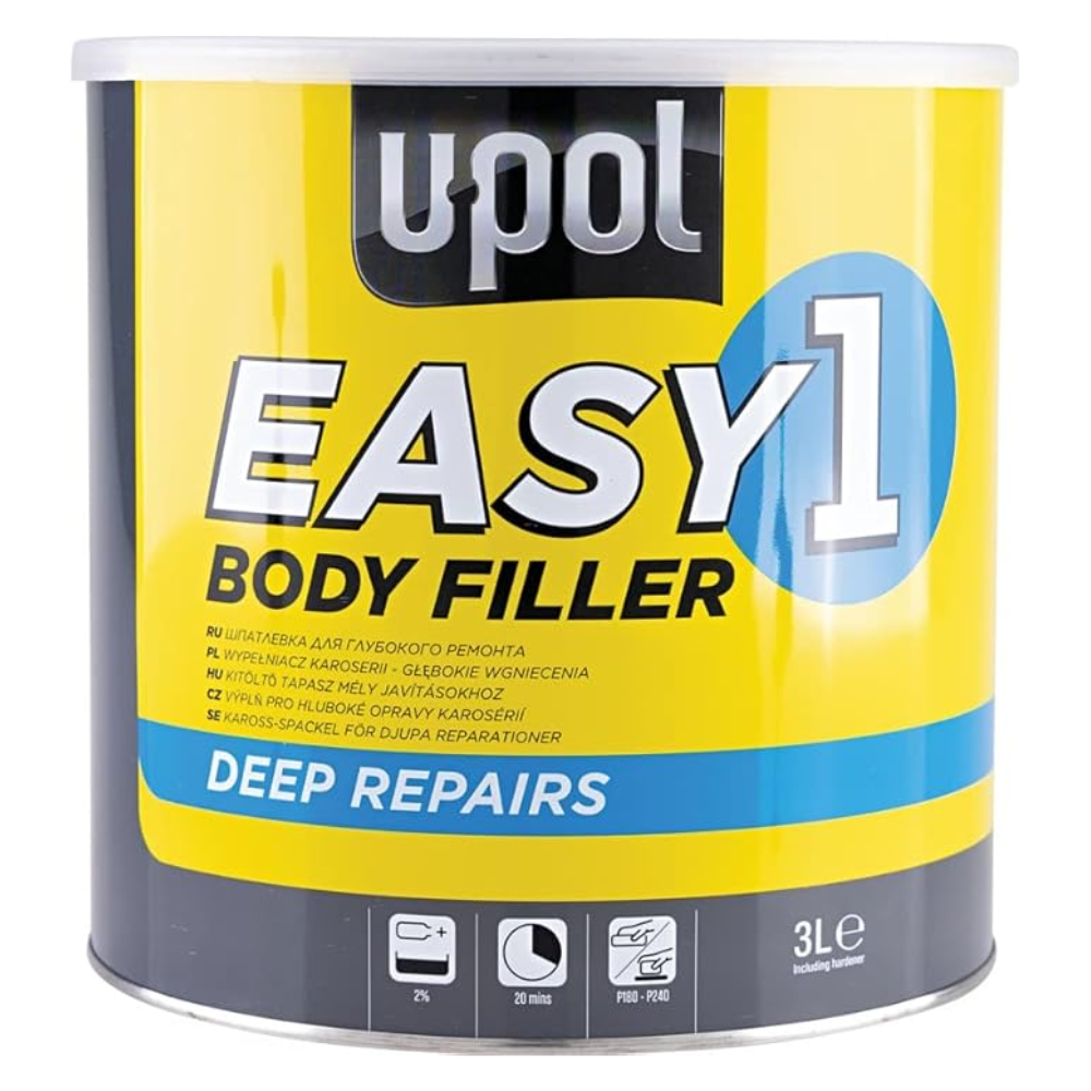 U-POL Easy 1 Deep Repair Body Filler (3L Trade Tin)